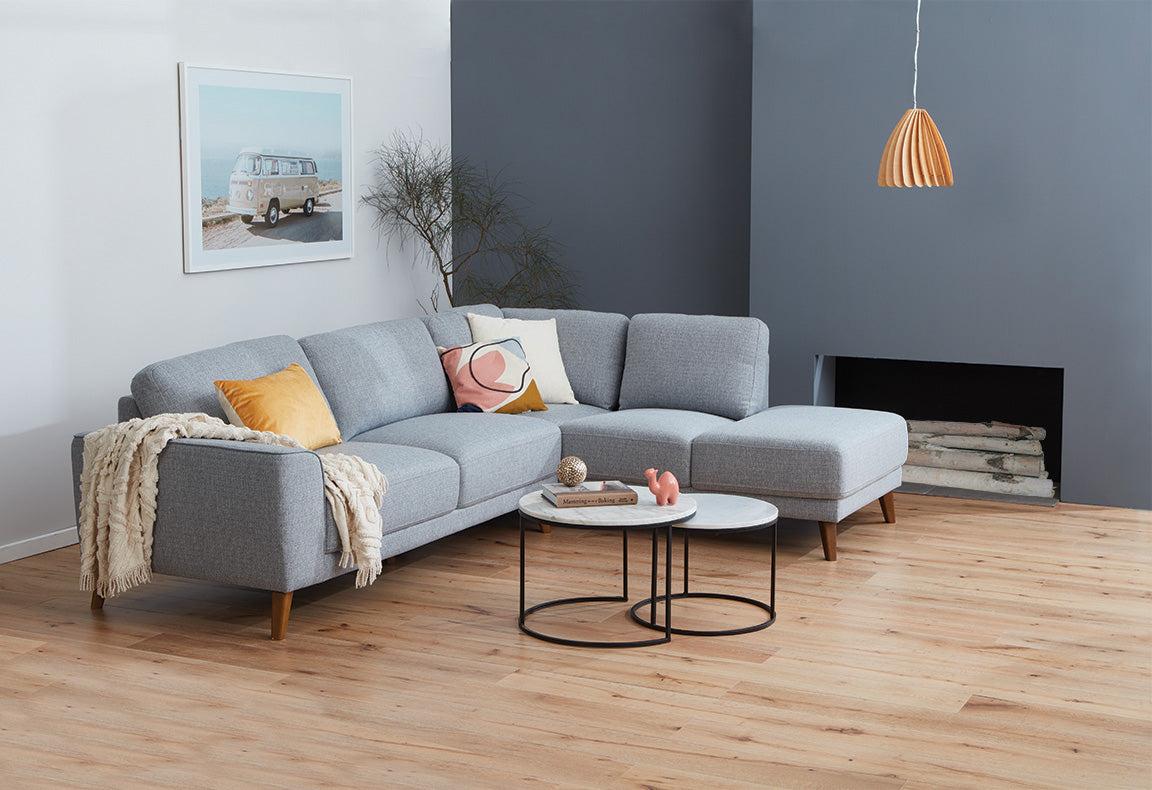 Regan Corner Chaise – Fabric Lounges from BJs Furniture Horsham
