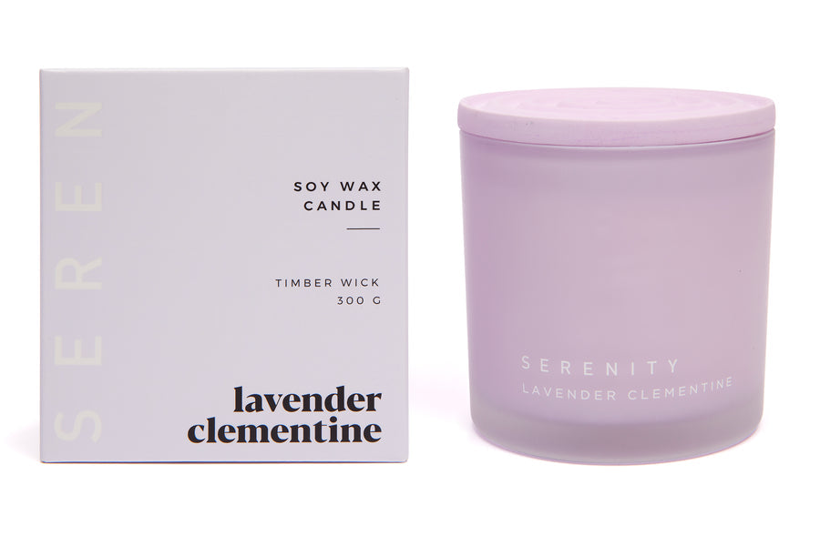 Serenity Coloured Core Candle Lavender Clementine – Home Fragrance from BJs Furniture Horsham