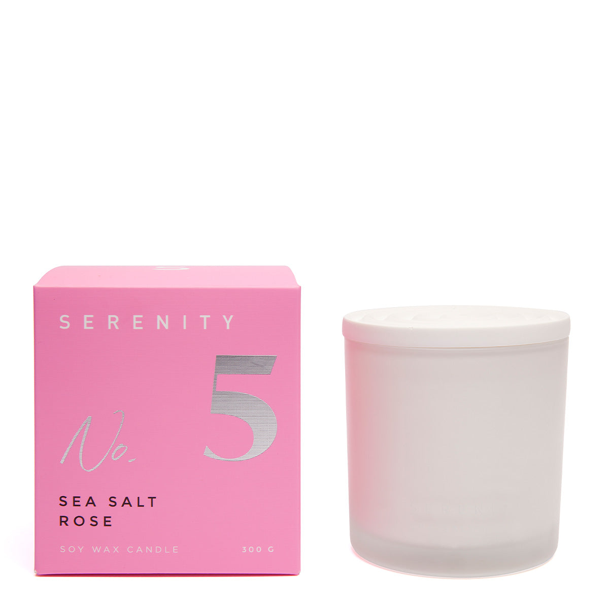 Serenity Core No5 Candle Sea Salt & Rose – Home Fragrance from BJs Furniture Horsham