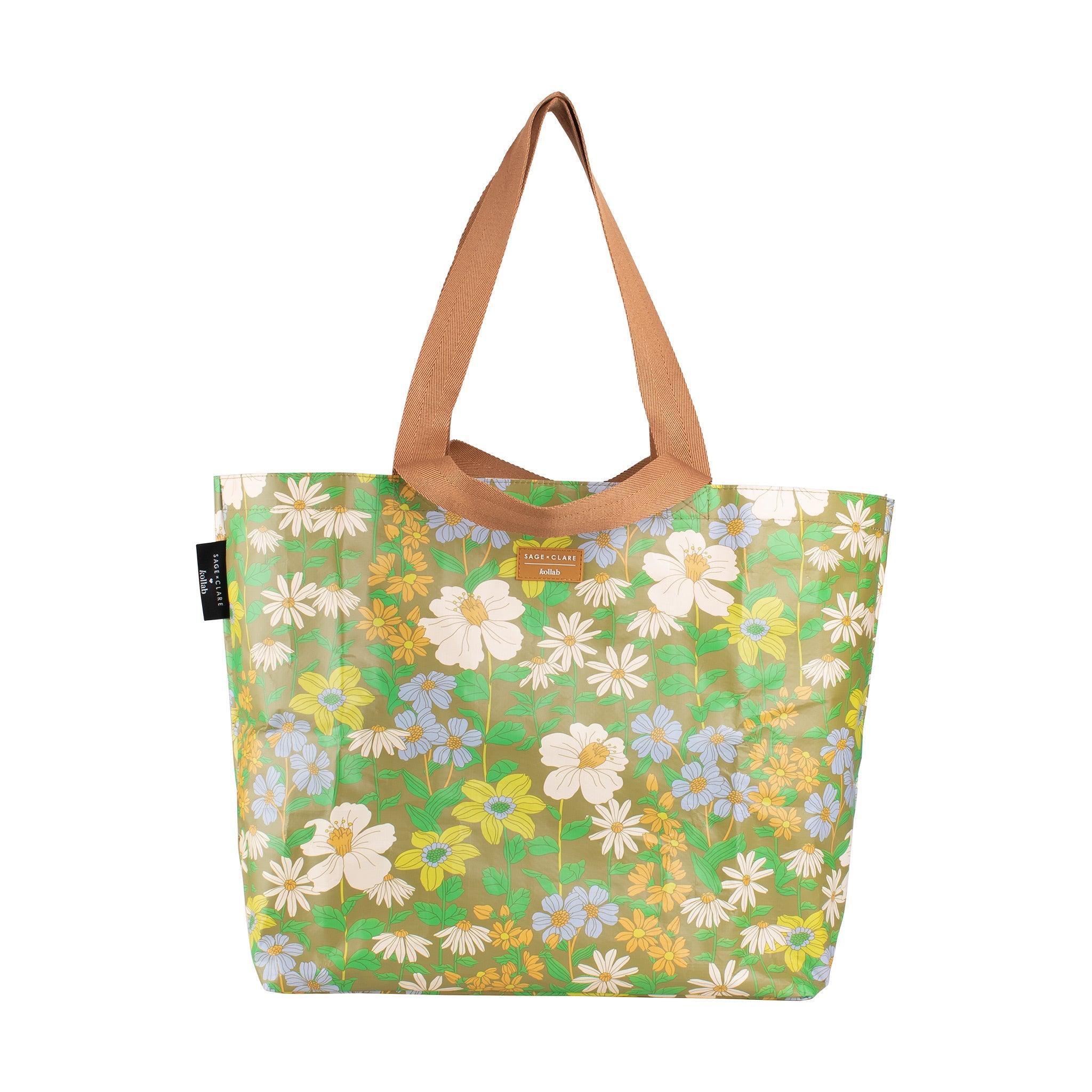 Kollab Classic Shopper Tote Sage x Clare Floria – Handbags from BJs Furniture Horsham