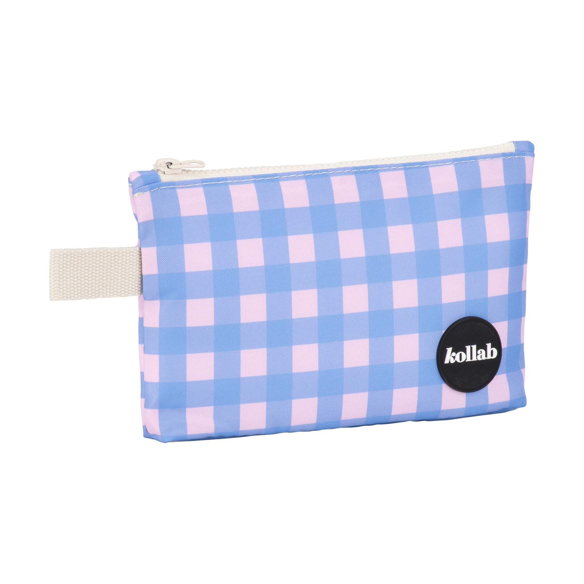 Kollab Holiday Mini Pouch Skyberry Gingham