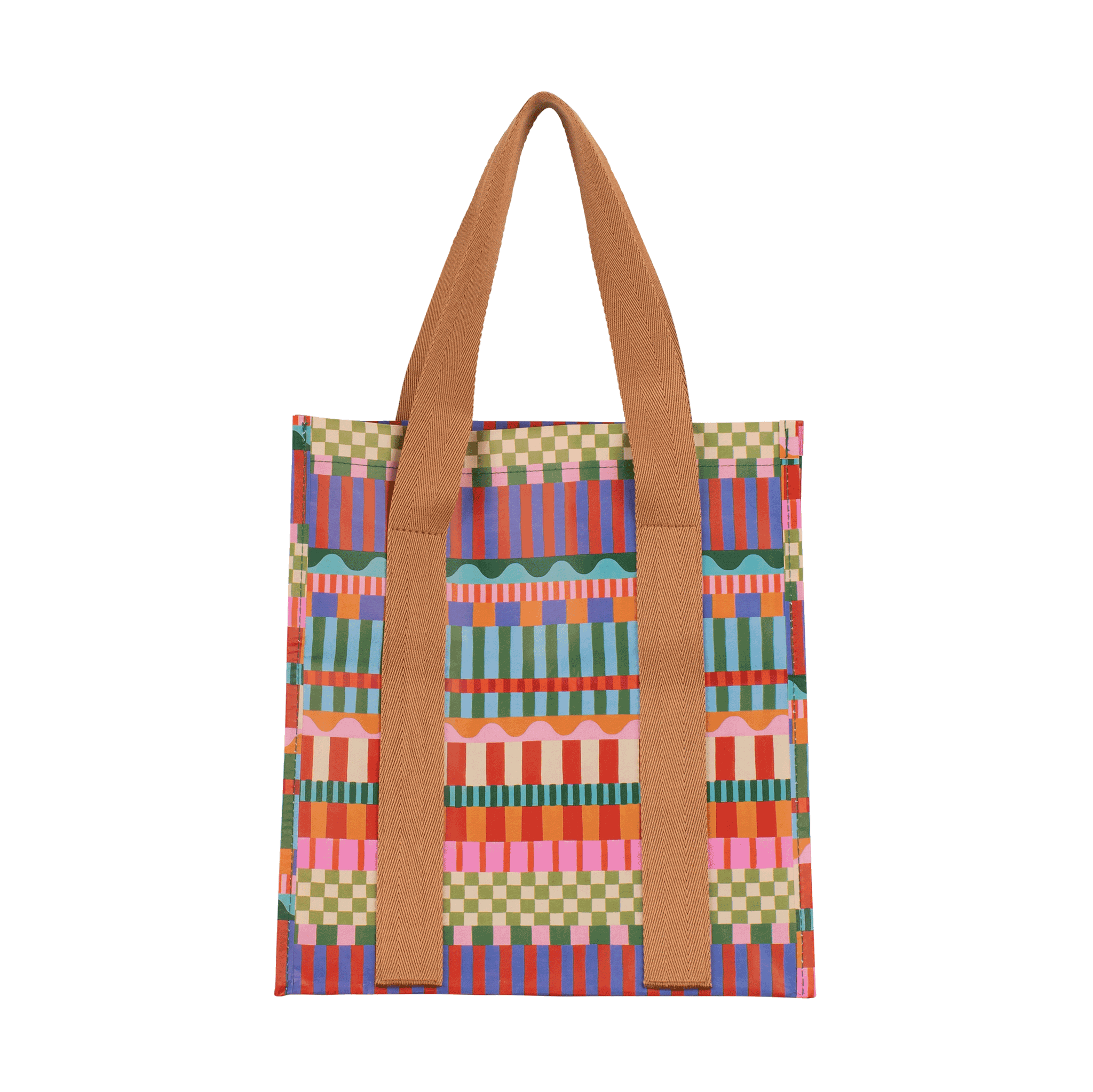 Kollab Market Bag Blocks and Stripe