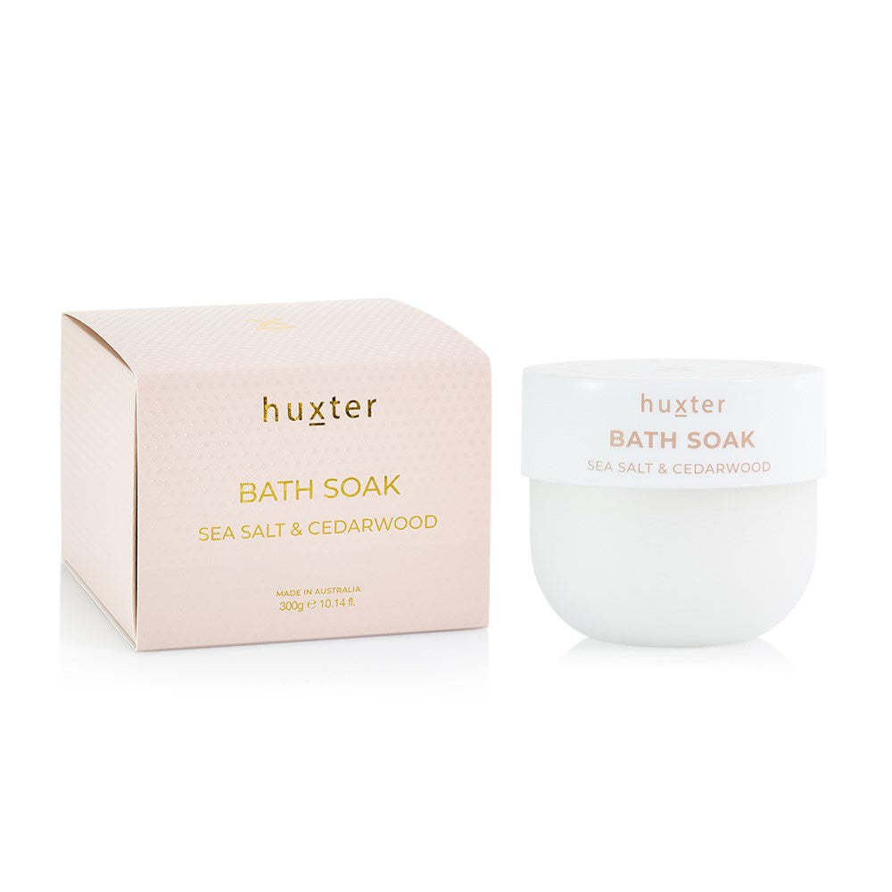 Huxter Bath Soak Boxed- Sea Salt & Cedarwood