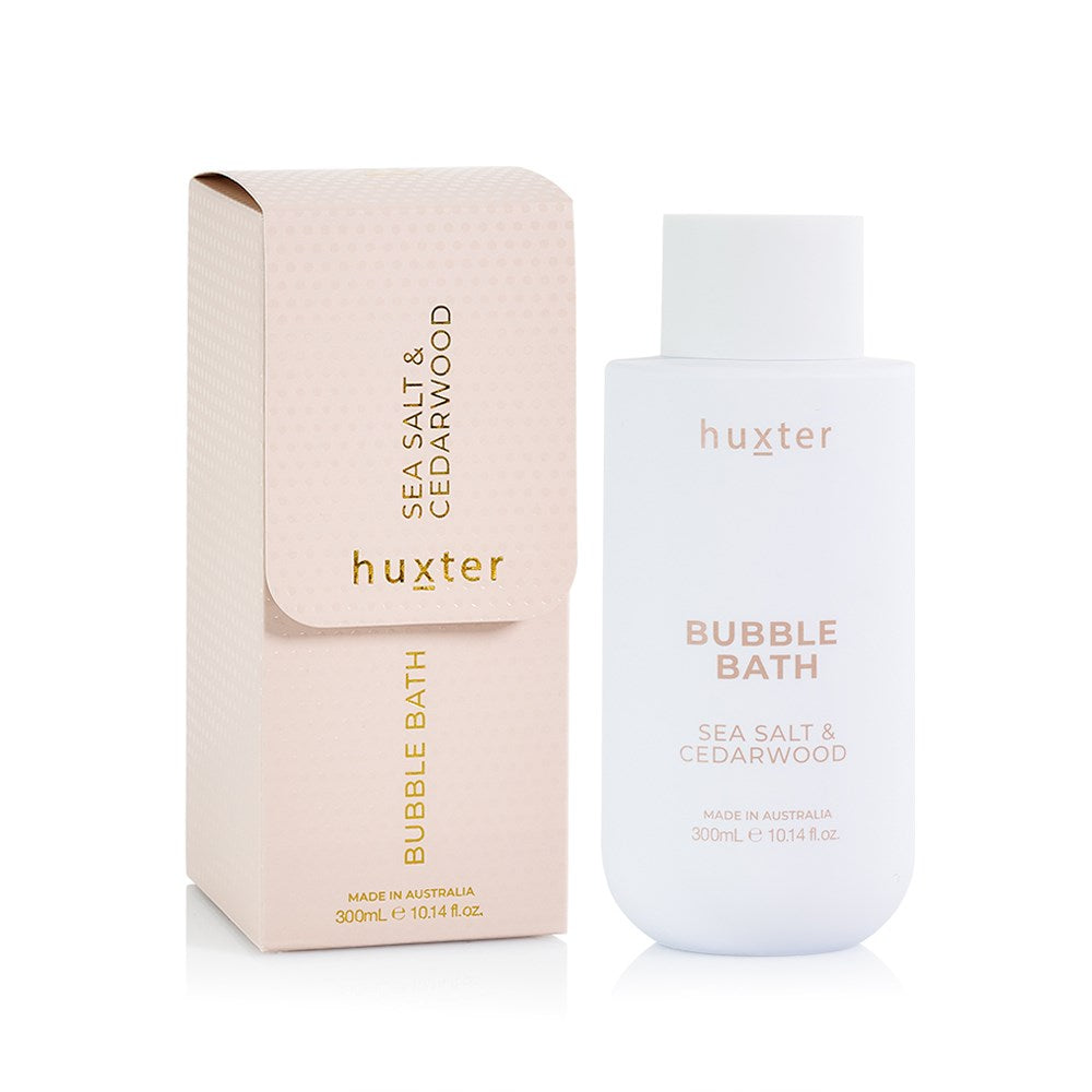Huxter Bubble Bath- Sea Salt & Cedarwood