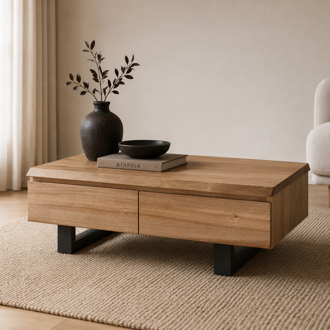River Coffee Table with Drawers