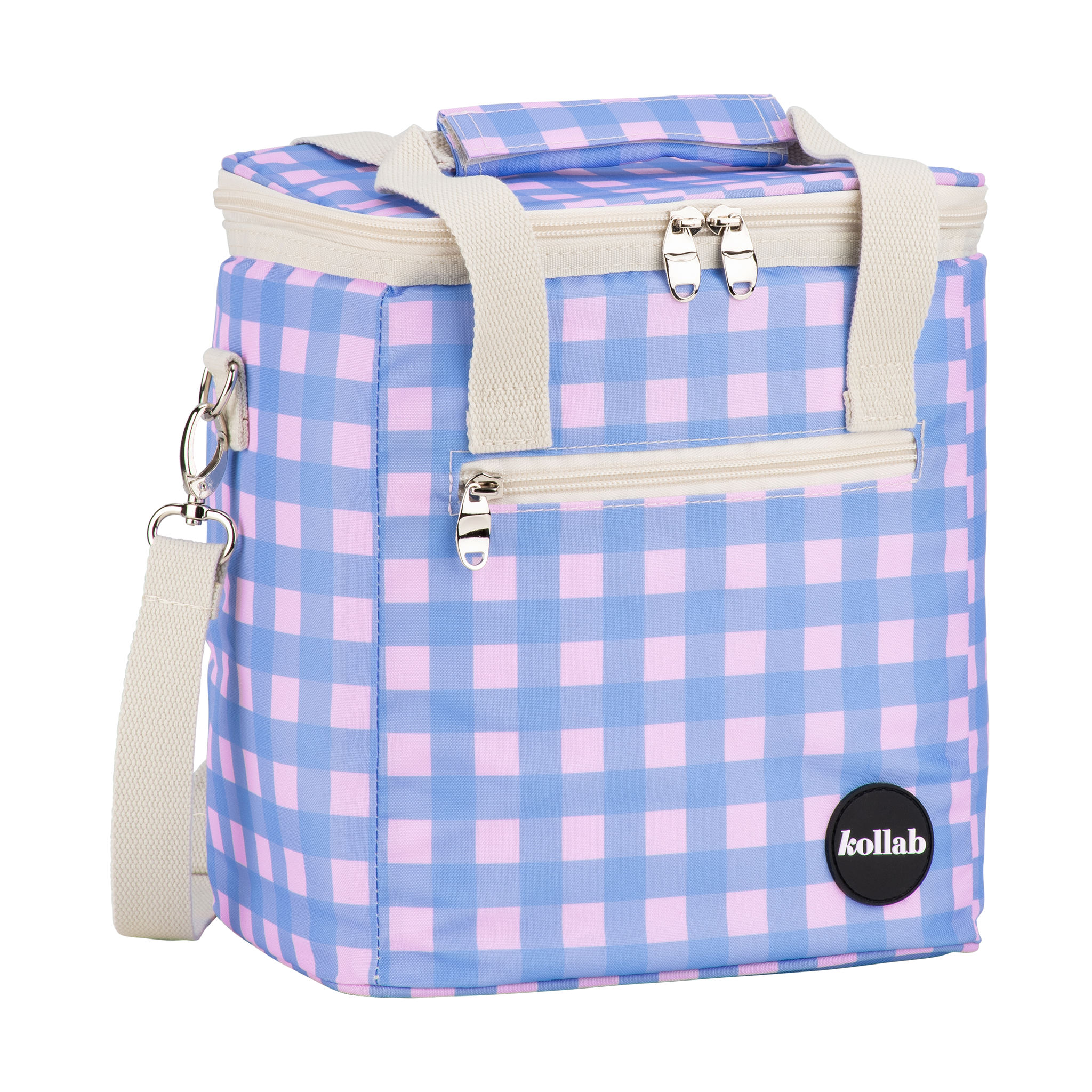 Kollab Holiday Mini Cooler Skyberry Gingham