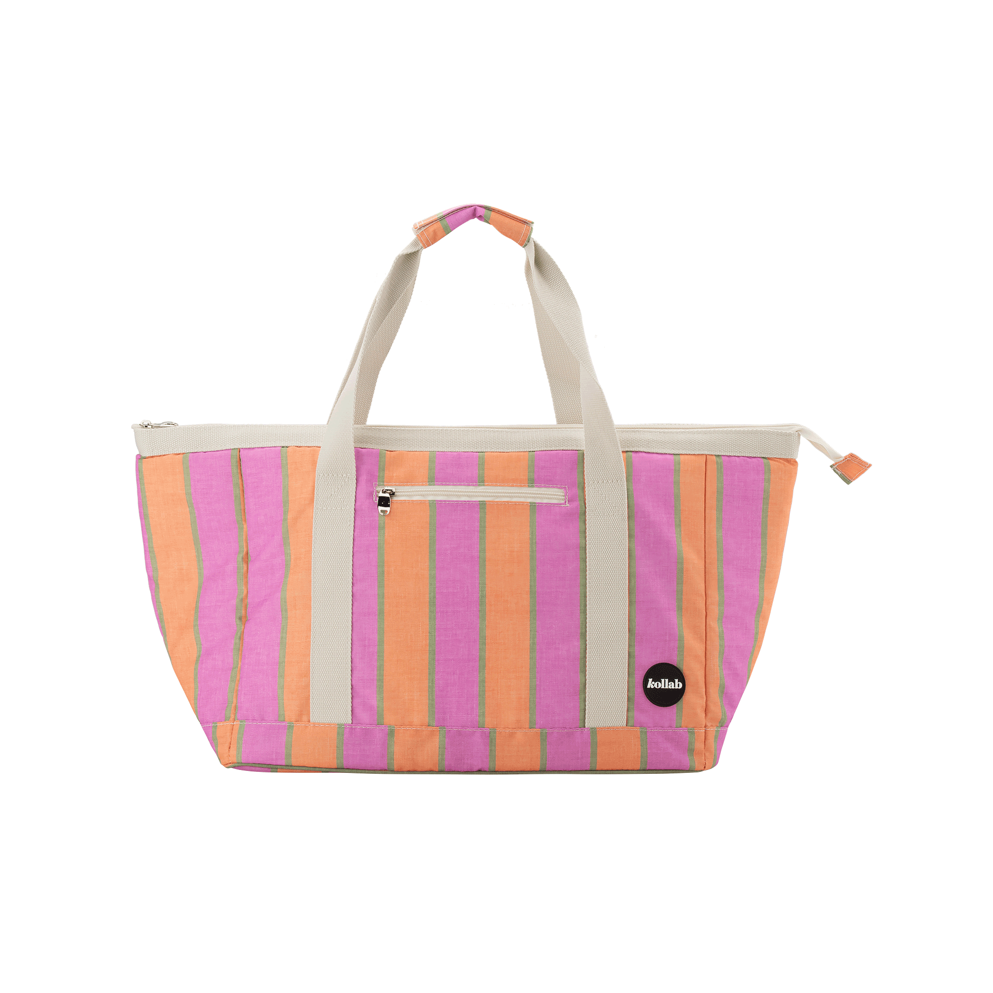 Kollab Holiday Tote Bag Sunset Stripe