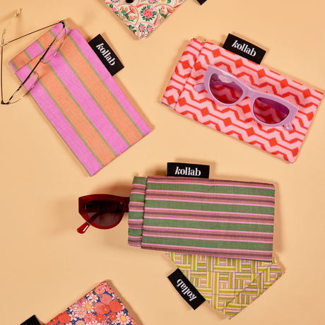 Kollab Glasses Case Cherry Zig Zag