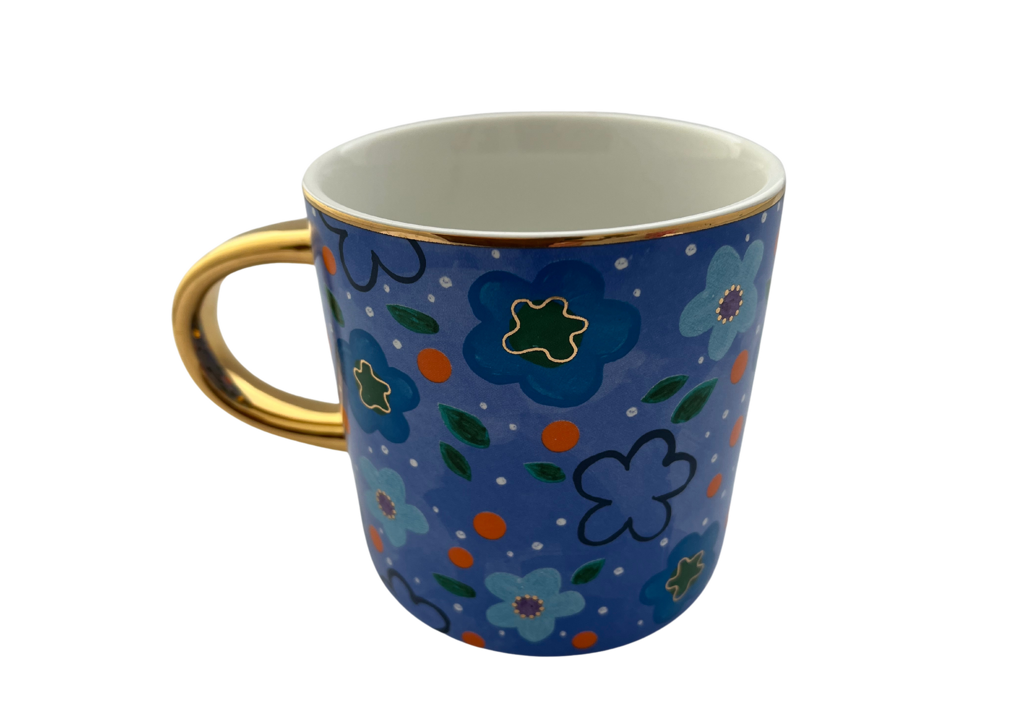 Carla Dinnage Foxy Flower Blue Mug