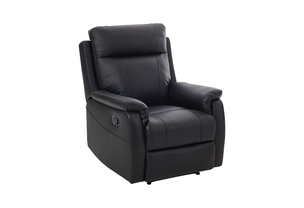 Alexa Black Leather Recliner