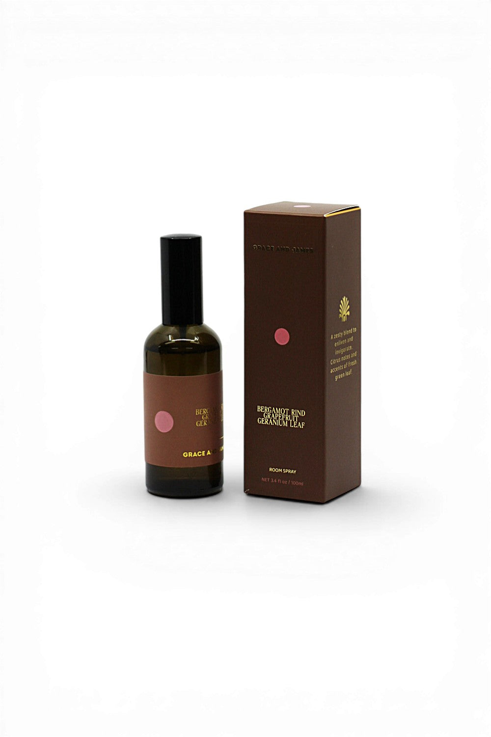 Grace and James Mist 100ml Bergamot Rind, Grapefruit & Geranium