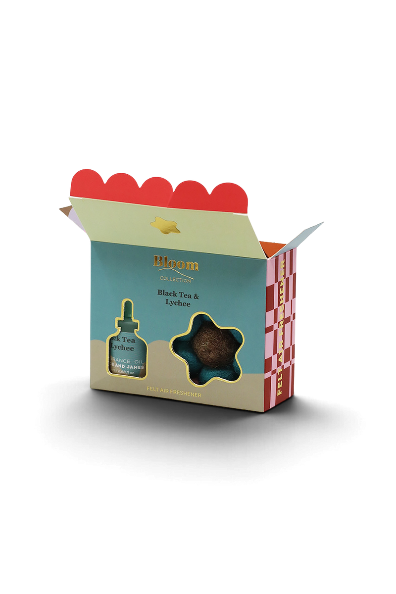 Grace and James Felt Air Freshener Black Tea & Lychee