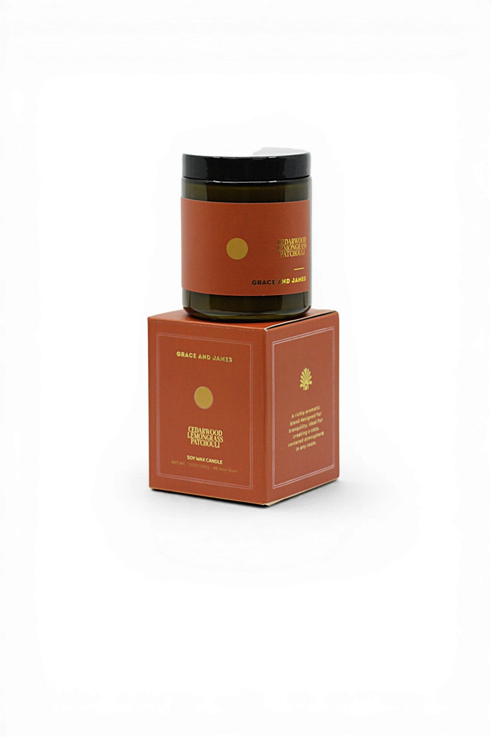 Grace and James Candle Cedarwood, Lemongrass & Patchouli