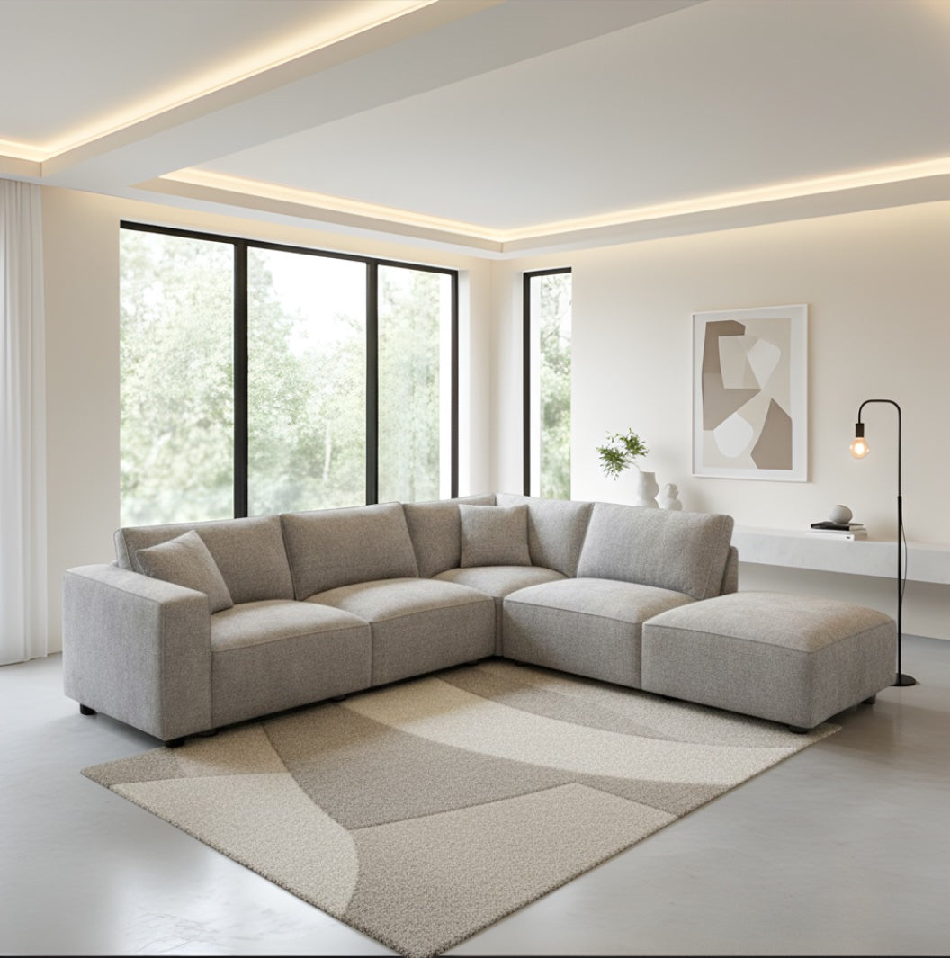 Connor Chaise Modular Lounge with Ottoman