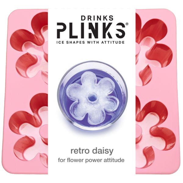 Drinks Plinks Ice Cube Tray Daisy Pink