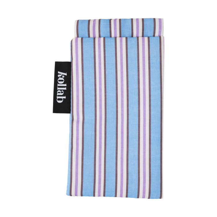 Kollab Glasses Case Choc Blue Stripe