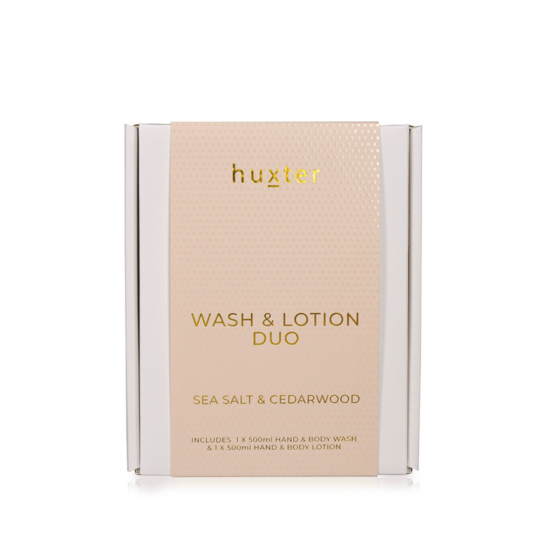 Huxter Wash & Lotion Duo - Sea Salt & Cedarwood
