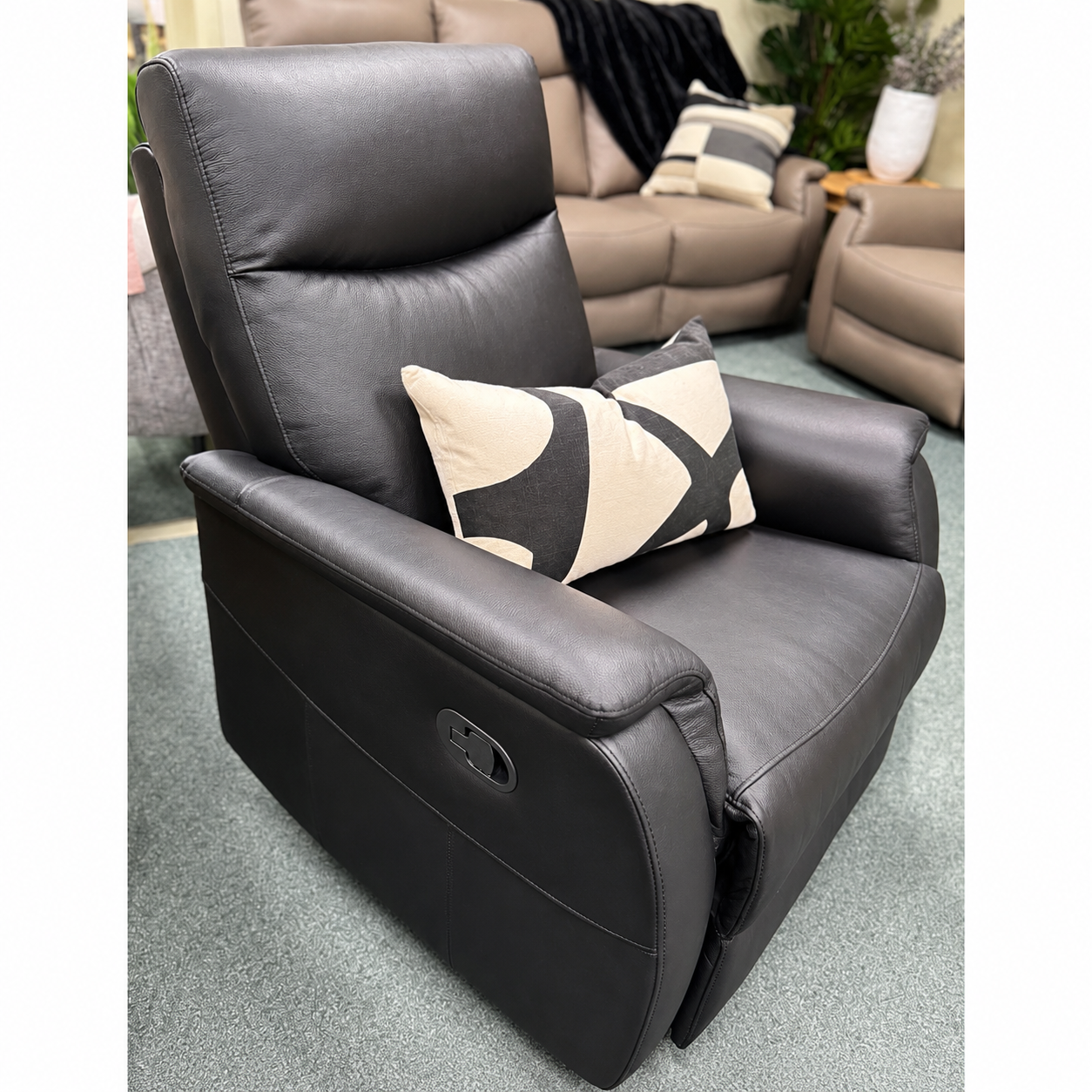 Morris Leather Swivel Recliner