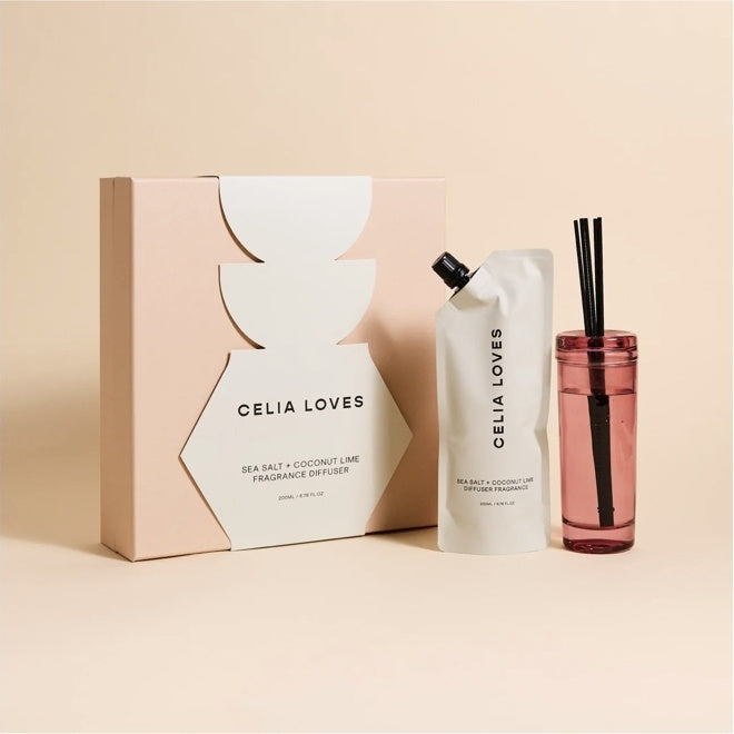 Celia Loves Diffuser Set - Sea Salt + Coconut Lime