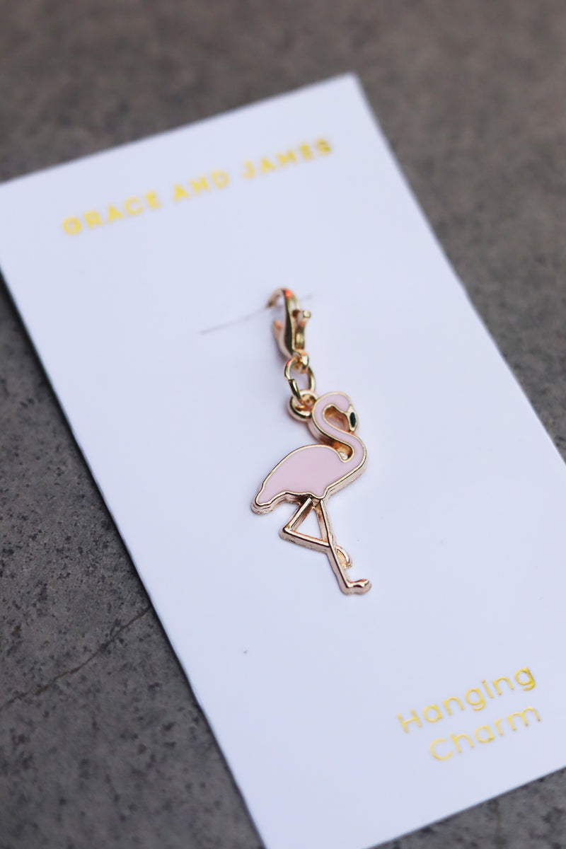 Grace and James Hanging Charm - Flamingo