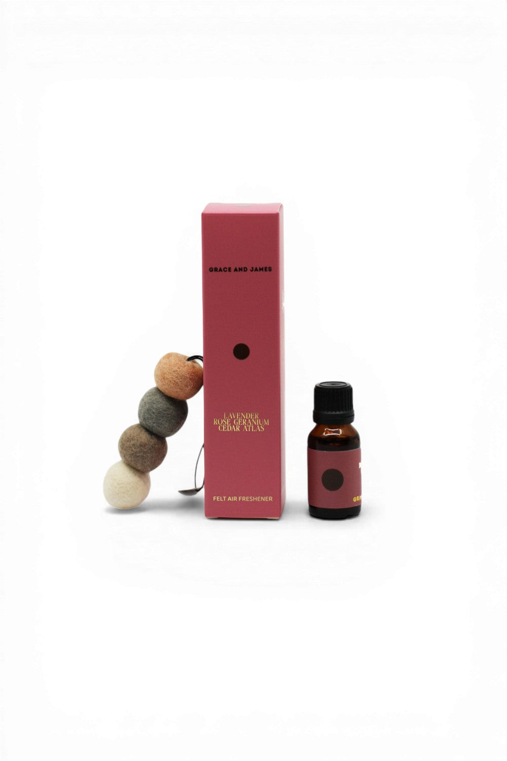 Grace and James Air Freshener Lavender, Rose Geranium & Cedar