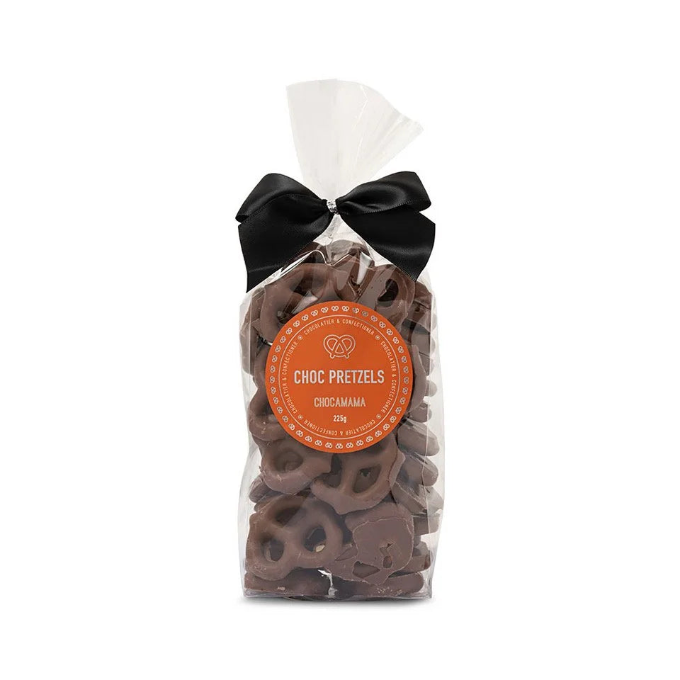 Chocamama Milk Chocolate Pretzels 225g