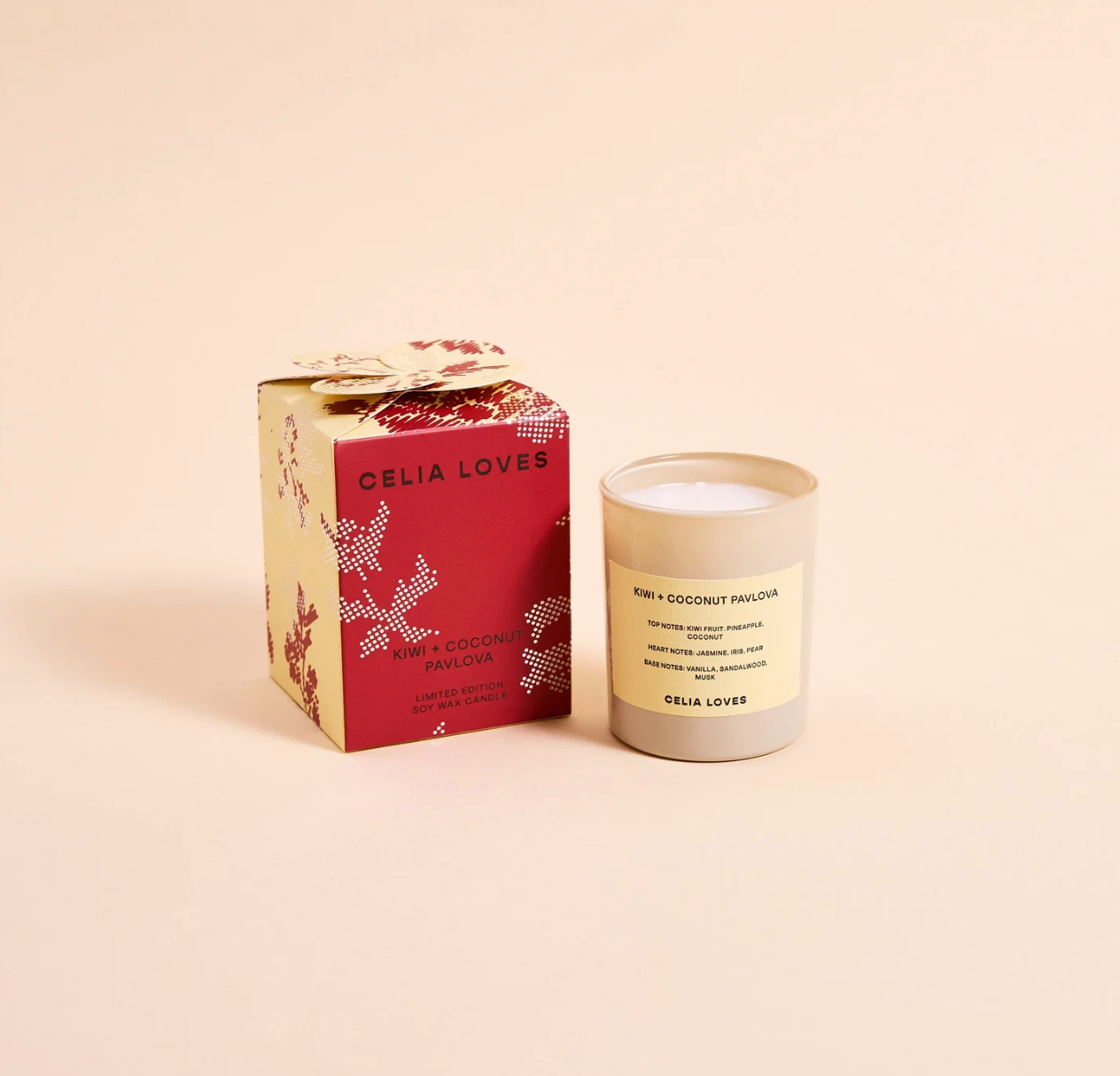Celia Loves Mini Candle Kiwi + Coconut Pavlova 95g