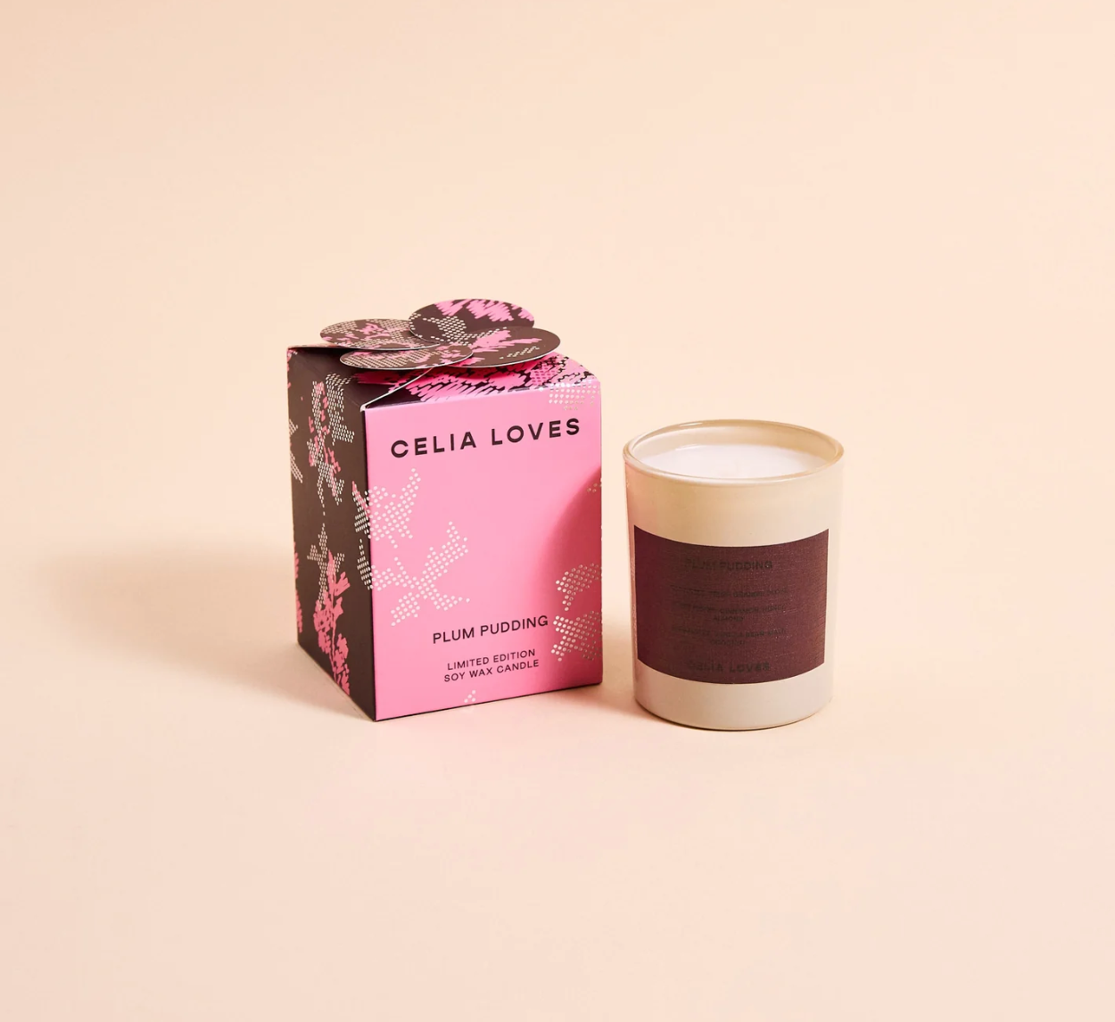 Celia Loves Mini Candle Plum Pudding 95g