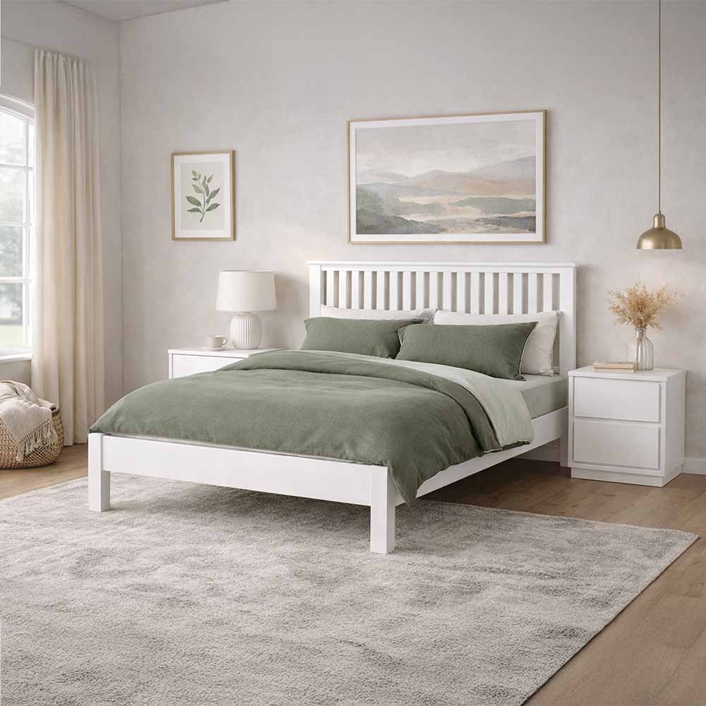 Verona Bed White Wash
