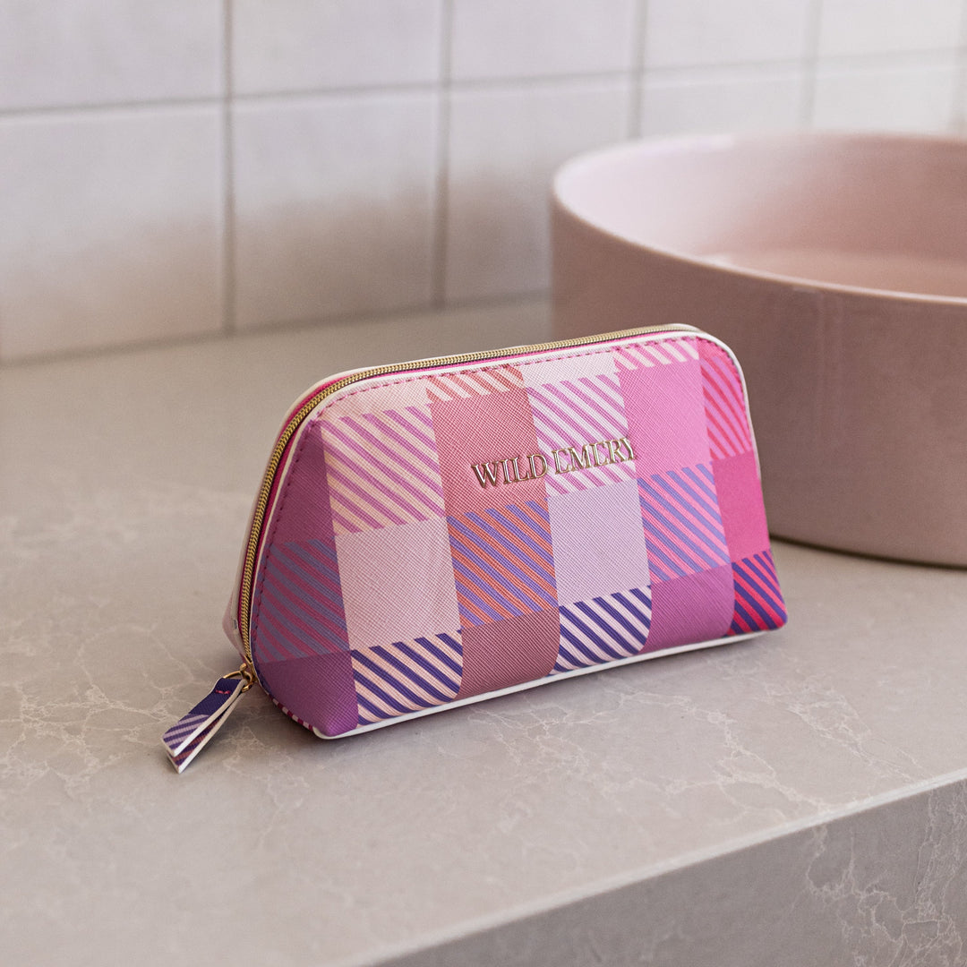 Wild Emery Small Pink Toiletry Bag