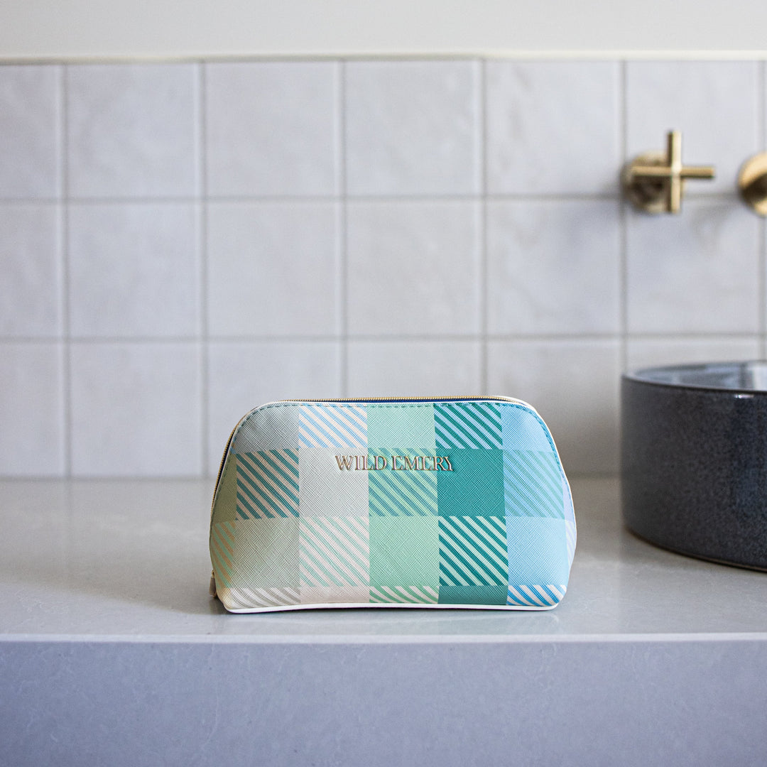Wild Emery Small Blue Toiletry Bag
