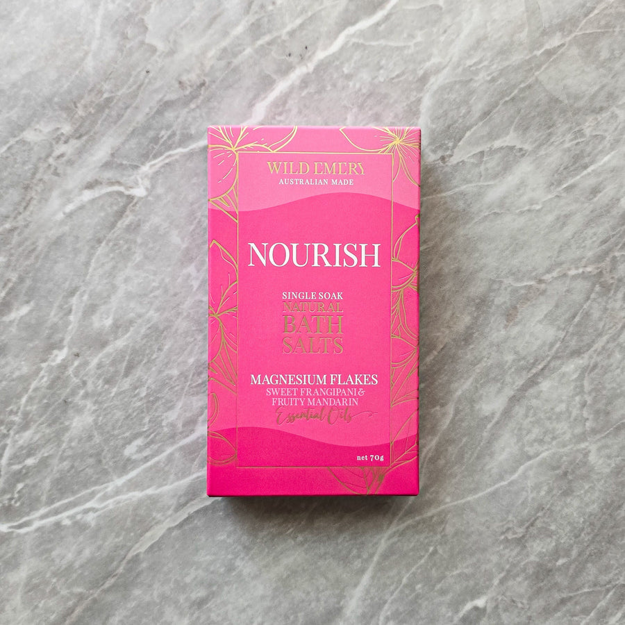 Wild Emery Single Natural Bath Salts - Nourish