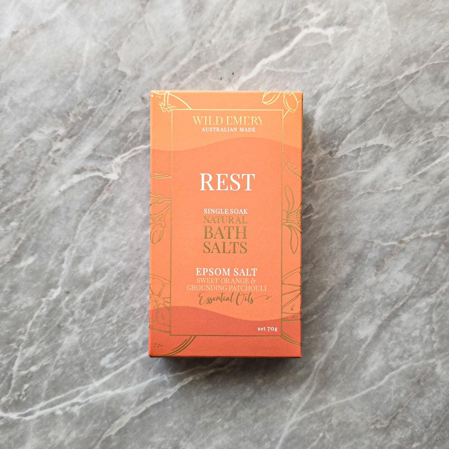 Wild Emery Single Natural Bath Salts - Rest