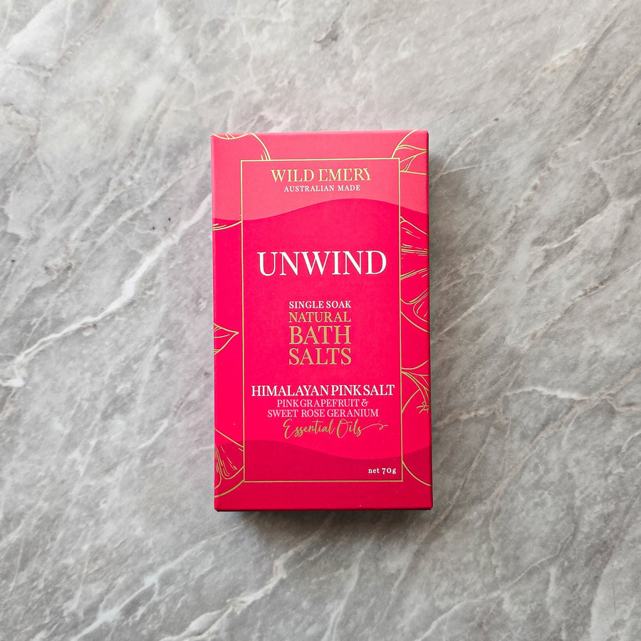 Wild Emery Single Natural Bath Salts - Unwind