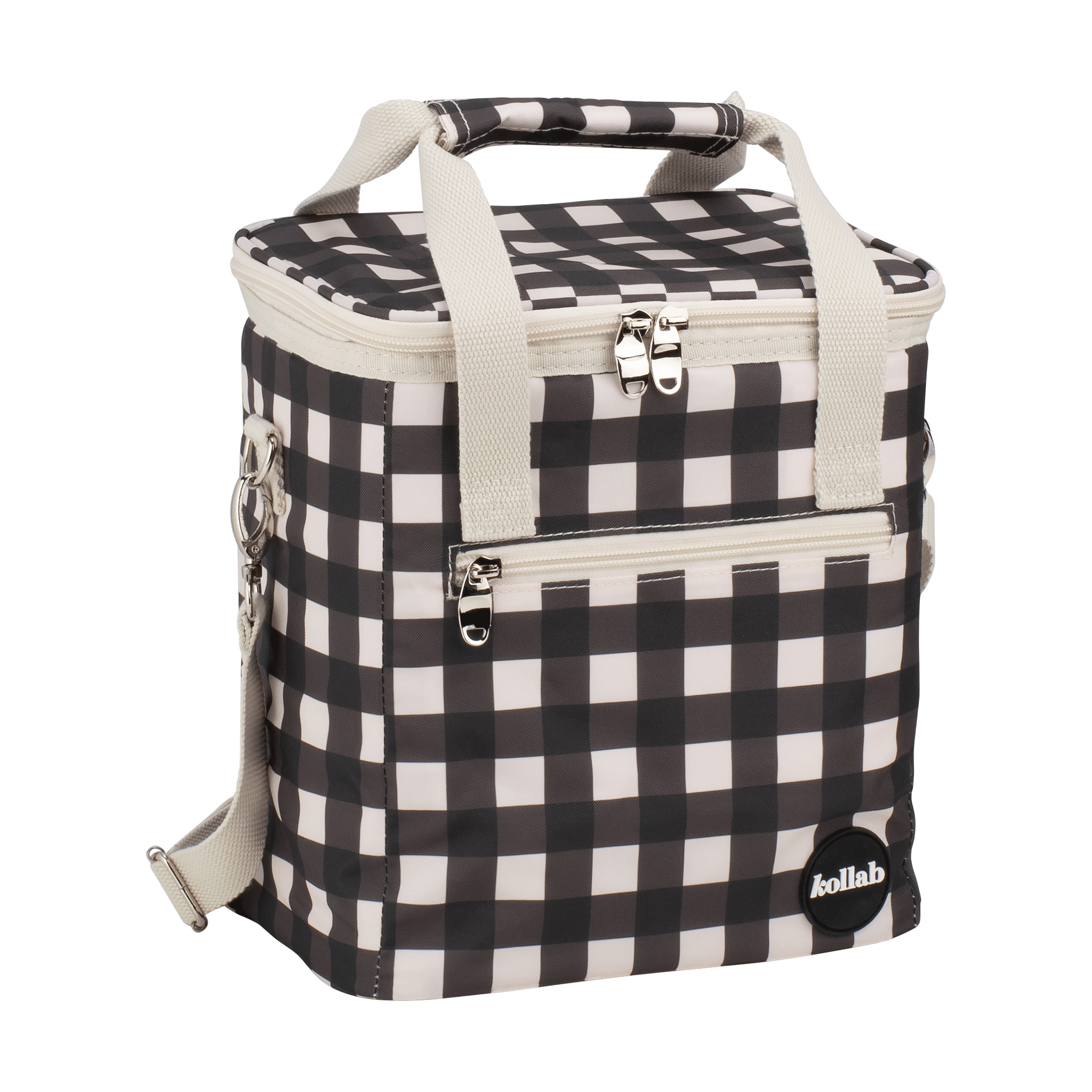 Kollab Holiday Mini Cooler Black Check