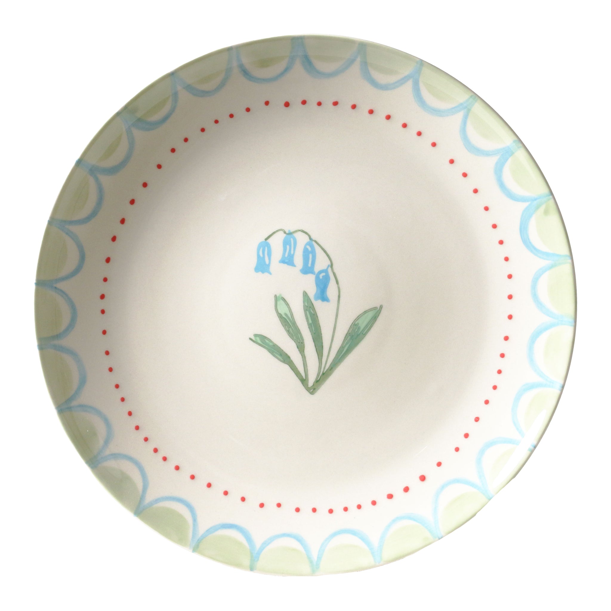 Robert Gordon Cake Plate -June's Garden Blue Bell