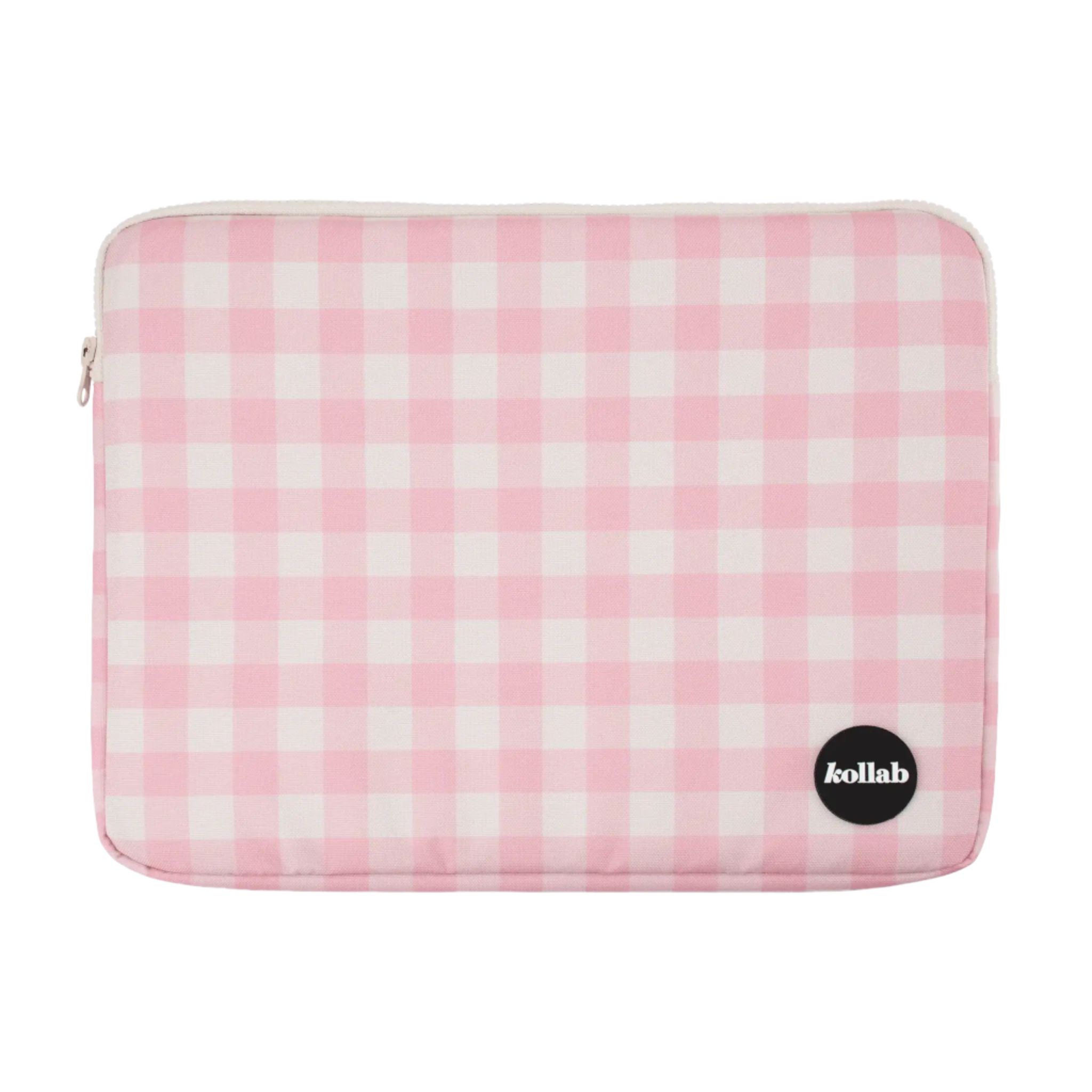 Kollab Laptop Case Candy Pink Check