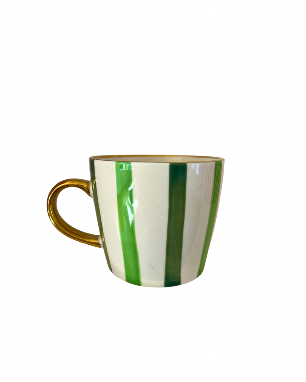 Carla Dinnage Green Stripe Mug