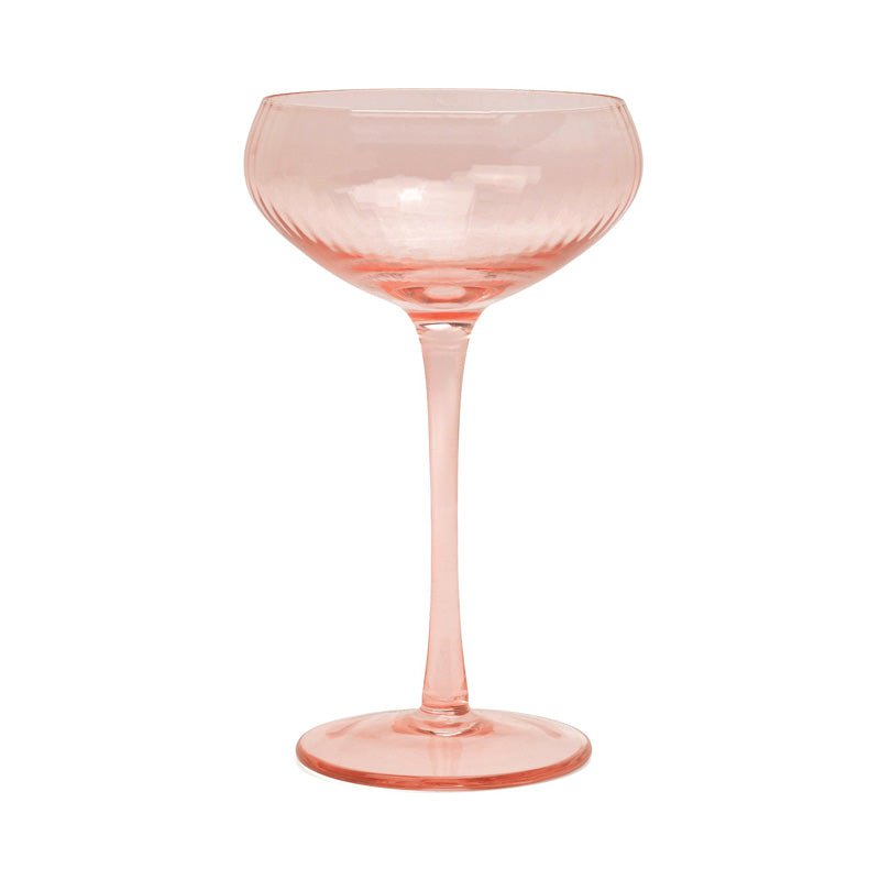 Here's How The Lou Set of 2 Coupe Glass- Blush