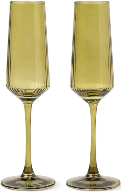 Here's How The Luna Set of 2 Champagne- Olive