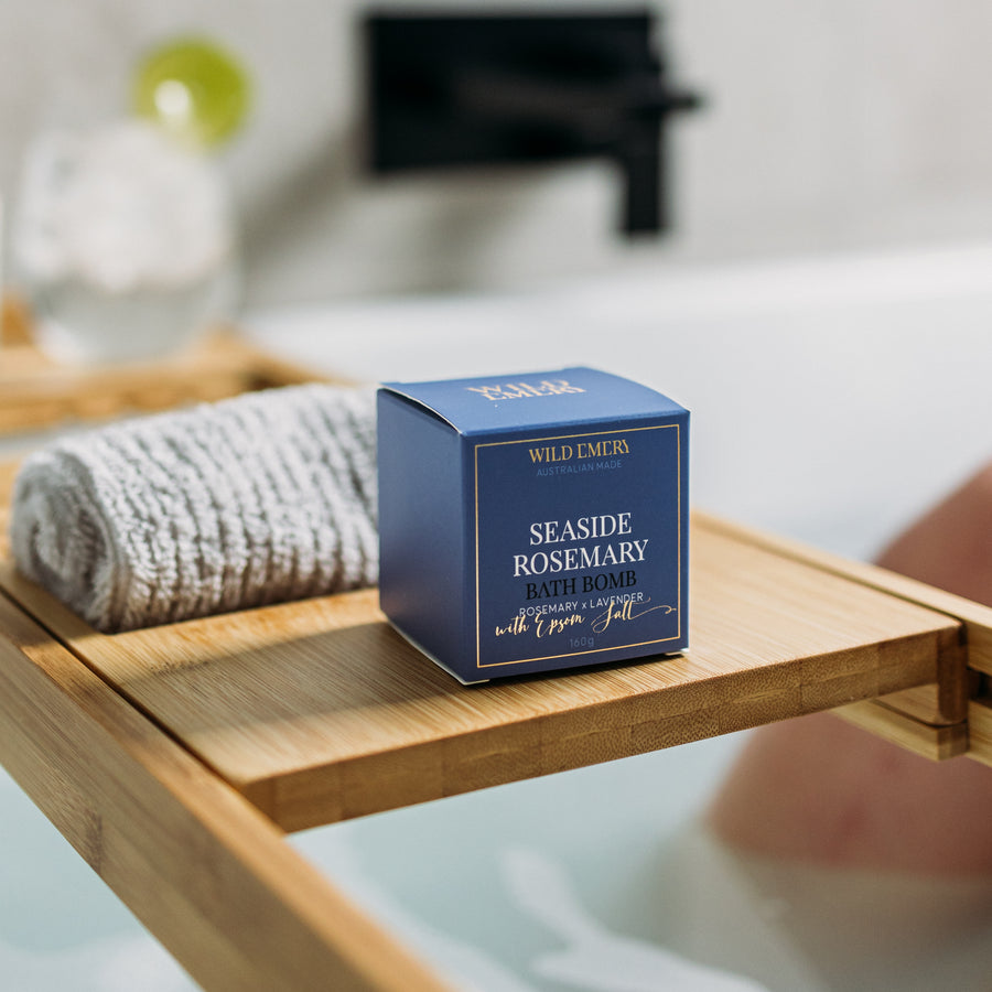 Wild Emery Bath Bomb Seaside Rosemary
